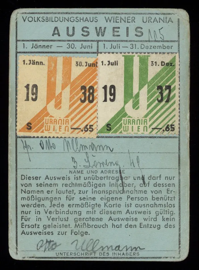 Bild på ID-handling Volkbildnungshaus Wiener Urania