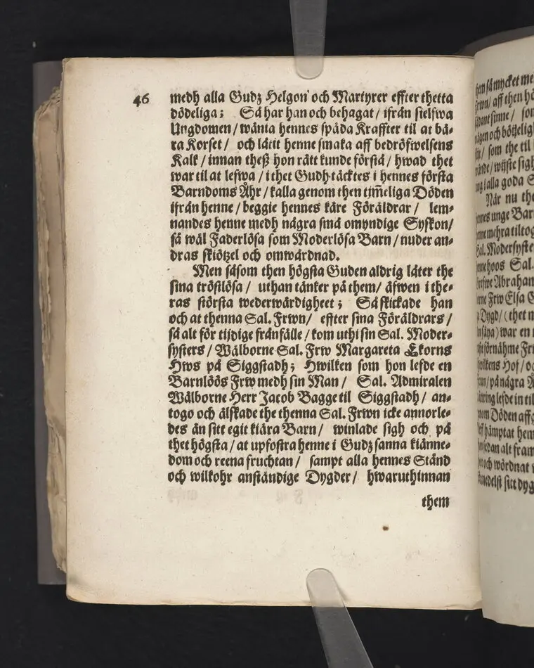 Gudz barns ångest och hugswalelse, kamp och seger beskrefwen uthaf psal. 71. V. 19. 2. och uthi en christelig lijkpredikan, tå then edle och wälborne fru, F. Maria Gyllencreutz til Siggestadh ... uthi Ridderholms kyrkian i Stockholm, åhr MDCLXXX. then sextonde söndagen trinit. hederligen och med wederbörlig prydnad blef begrafwen ... förestäld af Erico Noræo ... Stockholm, tryckt hoos Joh. Georg Eberdt.