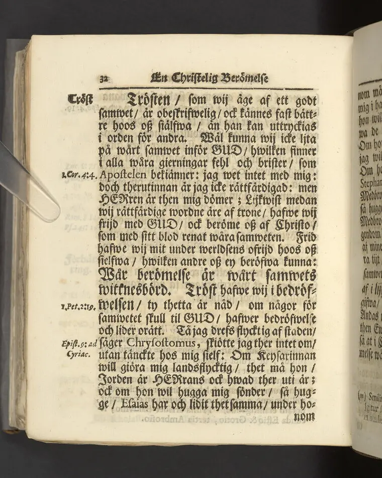Gloriatio christiana, det är, en christelig berömelse af ett godt samwet. Hwilken den helige apostelen hafwer föreskrifwit; fordom kongl. may:ts tro-tienare ock Norkiöpings stads politie-borgmästare ... Carl Johansson altid älskat; och wid des jorde-färd uti en folckrijk församling den 23 febr. år 1708. allom christnom til efterdöme lemnat Petrus Asp ... Stockholm, tryckt, uti kongl. boktryckerie hos Joh. H. Werner, 1709.