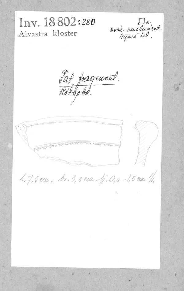 Bild på Fat, Fragment