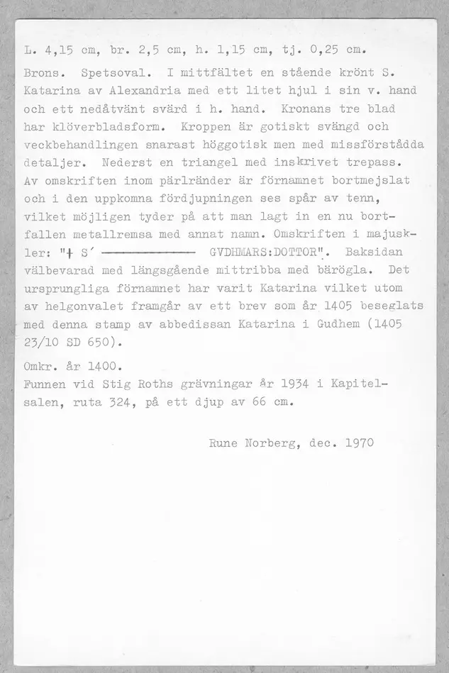 Sigillstamp