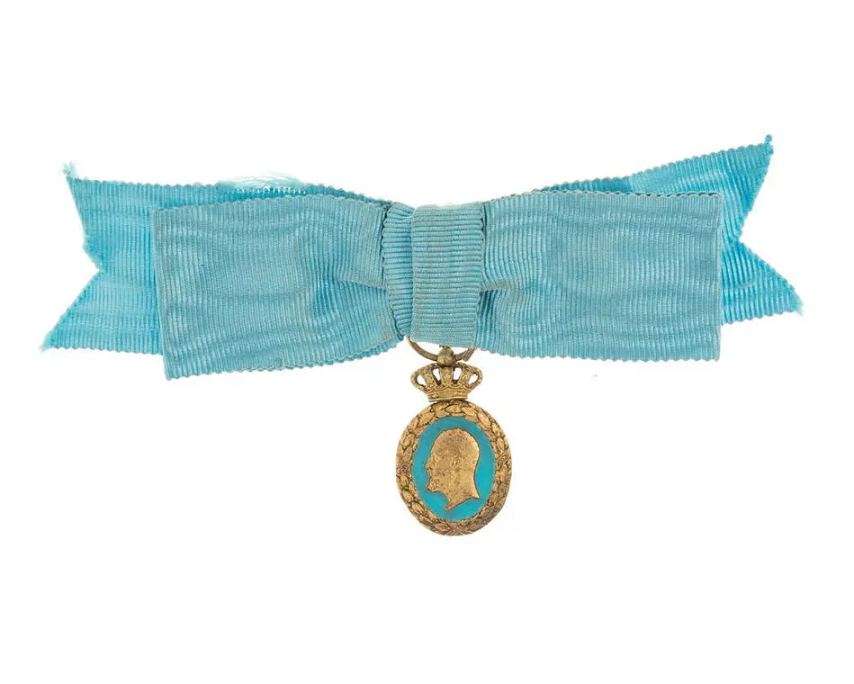 Bild på Oscar II:s jubileumsminnestecken, Minnestecken, Medaljband