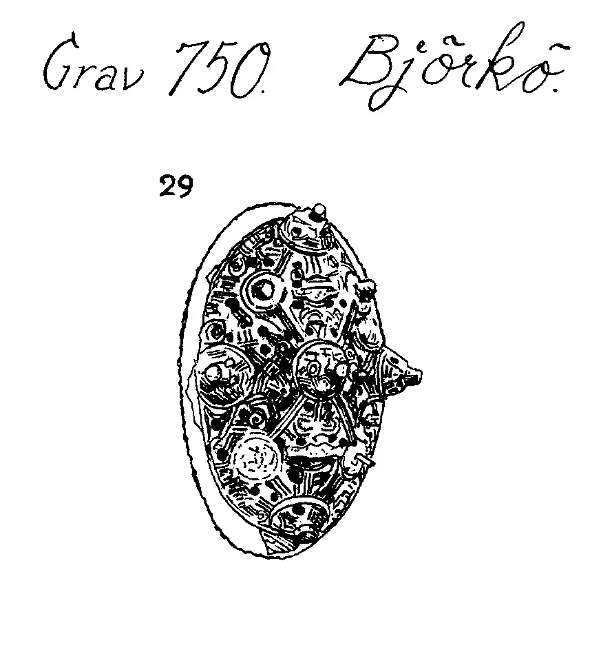 Oval spännbuckla P51