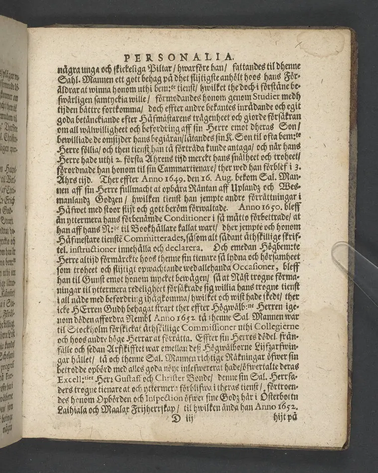 I.N.J. Status denatorum, the afsomnade dödas tilstånd, uthi een chtisteligh lijkpredijkningh,, öfwer ... herr Niels Erickzson Bergudd, fordom hauptmann öfwer ... hwilken i herranom afsomnade uti Malar sochn på sin egen swärd i Solfmo den 3. maij anno 1680 ... framstält ... aff Olavi Magni Arenio .