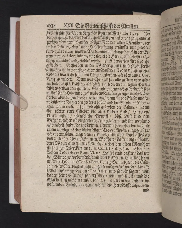 Die Gemeinschafft der Christen mit ihrem heylande im Sterben und im Leben ...
