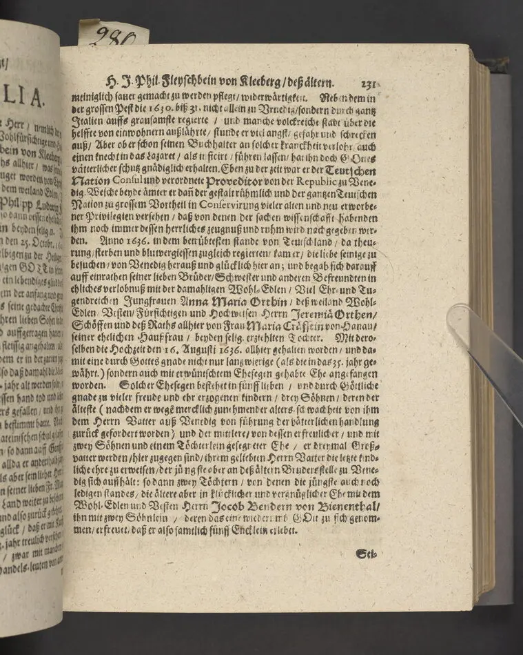 Likpredikan över Johann Philipp Fleyschbein von Kleeberg d.ä.