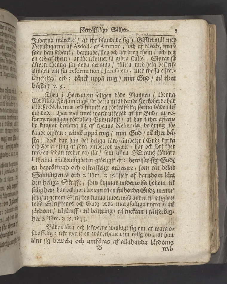 Guds barnas förträffeligste sälhet, at i lif och död blij påtänkt af sin Gud, i anledning af Nehem. XIII. 31. Uti en christelig lijkpredikan öfwer fordom högährewyrdige ... Olaus Haldin berömlig kyrkoherde wid kongl. Riddarholms församlingen i Stockholm, samt consistorii ecclesiastici dersammastädes assessor, när des andelöse lekamen uti bemelte kyrkia den 1. octob. MDCCXIII. til sin graf beledsagad blef, förestäld af ... Gustaf Adolph Humble. Stockholm, tryckt uti kongl. boktryckerij, och med egen bekostnad uplagd af Joh. Henr. Werner. 1714.