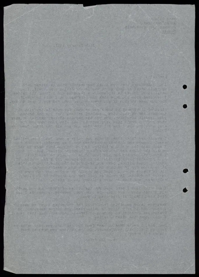 Brev från Otto Ullman till Abe 1951-01-12
