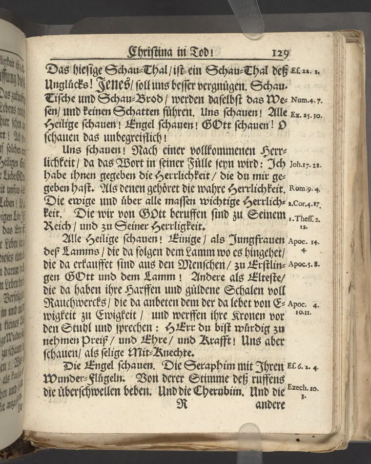 Christina in Leben/ Christina in Tod! Das ist Frühe doch lieb-volle Segen-Letze/ trauer-benehmende Trost-Letz/ und hoffnungs-volle Glaubens-Letze/ der weyland wohl-ehrbarn und gross-ehren tugendreichen Frauen Fr. Christina Grönin, gebornen Scharen-Bergin, desz wohl-ehren-vesten, grosz-achtbaren auch wohl-fürnehmen Herren Werner Gröns/ vornehmen Kauf-und Handels-Herren in hiesiger Königl. Residenz-Stadt Stockholm Herz-geschätzen Ehe-Gattin/ als deren verblichener Leichnam den 8 Maj-Monats, laufenden 1698-sten Heil-Jahrs, in Maria Magdalena Kyrch bey so wohl hoher/ als sonst ungemeiner Versamlung/ zur sanfften Erden-Ruh gebracht wurde/ zu inniger Trost-fasung vorgestellet von Johann Jacob Leibniz/ der h. Schrifft D. der löbl. Teutsschen Gemeine Past. und Consist. Assess. Stockholm/ Gedrucht bey Henrich Keysern/ J.K.Maejest: und der Acad. in Ups. Buchdrucker