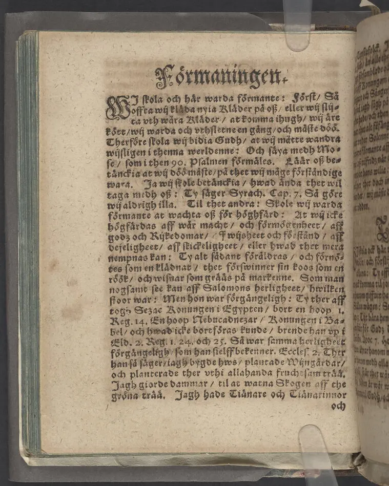 Then IX. lijkpredikningen, hållin i Sorunda soknekyrkia, vthi ... f. Görwäls til Fållenääs, s. h. Göstaff Biörsons effterlefwande änckias begraffning, then 1. julij, anno 1619.