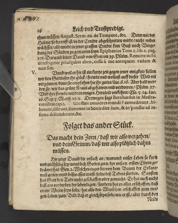 Ein Klagrede, über dem seligen und christlichen Abschied ... desz ... Herrn Wilhelens, Landgraffen zu Hessen, Graffen zu Catzenelnbogen ... anno 1592 ... Gehalten den 10. septembris in der Newenstatt zu Cassel, durch Johannem Strackium ... Gedruckt zu Marpurg, durch Paulum Egenolff, im Jahr, MDXCIII.