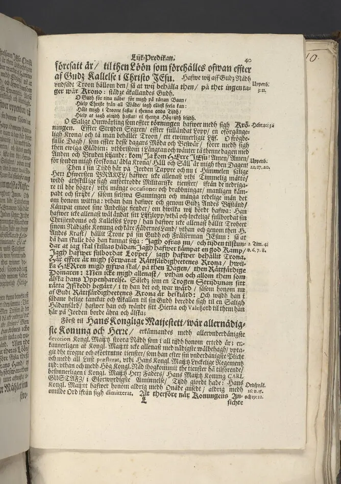 En trogen strids-mans, rätta affstedh ... Vthi en christeligh Lijk-predijkan öfwer kongl. maij:tz ... öfwerste öfwer Tawasthuus-lähns regemente infanterie ... Her Georg Anthoni Brakel, herre til Rochtell och Oddris ... den 4. januarii 1689 ... vthi Narfwens doom-kyrckia ... af Johanne Gezelio ... Tryckt i Åbo, af Johan Winter.
