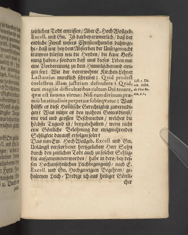 Die Kraft der heiligen Tauffe ... bey hochansehnlich-gehaltener Leichbegeignüß, des ... Herren Swante-Johan Horns, Frey-Herren zu Åminne ... ihrer Excellentz des ... Herren Bengt Horns, Frey-Herren zu Åminne ... Sohns, welcher den I. Februarii dieses 1671sten Jahres in Gott ... verschieden ... in einer Christl. Leichpredigt fürgestellet und erklehret durch Johannem Jacobum ...