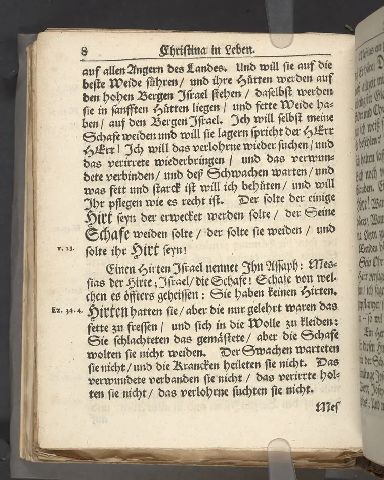 Christina in Leben/ Christina in Tod! Das ist Frühe doch lieb-volle Segen-Letze/ trauer-benehmende Trost-Letz/ und hoffnungs-volle Glaubens-Letze/ der weyland wohl-ehrbarn und gross-ehren tugendreichen Frauen Fr. Christina Grönin, gebornen Scharen-Bergin, desz wohl-ehren-vesten, grosz-achtbaren auch wohl-fürnehmen Herren Werner Gröns/ vornehmen Kauf-und Handels-Herren in hiesiger Königl. Residenz-Stadt Stockholm Herz-geschätzen Ehe-Gattin/ als deren verblichener Leichnam den 8 Maj-Monats, laufenden 1698-sten Heil-Jahrs, in Maria Magdalena Kyrch bey so wohl hoher/ als sonst ungemeiner Versamlung/ zur sanfften Erden-Ruh gebracht wurde/ zu inniger Trost-fasung vorgestellet von Johann Jacob Leibniz/ der h. Schrifft D. der löbl. Teutsschen Gemeine Past. und Consist. Assess. Stockholm/ Gedrucht bey Henrich Keysern/ J.K.Maejest: und der Acad. in Ups. Buchdrucker