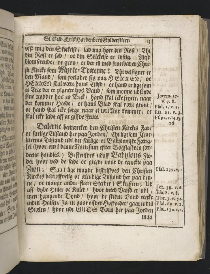 Guds börns stora bitterhed i denne jordiske fred... Da den erlig oc velbiurdig mand, Erick Hardenberg Gyldenstiern. Herre til Svanholm oc Karssholm... udi vor Frue Kircke udi Ydsted bleff bestädiget den 23 Januarij anno 1666. Oc forklaret aff Hans Hanssøn Resener... Tryckt i Malmø, aff Vitus Haberegger, aar 1667.