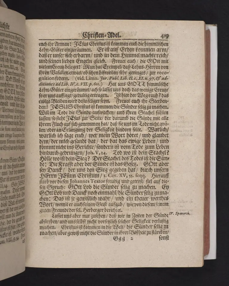 Der Vortrefflichste Christen-Adel/ In einer Christlichen Leichen-Predigt/ Tages vorher/ ehe Des ... Herrn Friedrichs von Werthern ... Der Röm. Käyserl. Maj. und des Heil. Röm. Reichs Erb-Cammer-Thürhüters .. Am 21. Decembr. 1686. Selig-verblichener Leichnam von Dreßden aus nacher Cölleda ... zu seinem Erb-Begräbnüß gebracht zu werden/ abgeführet worden.