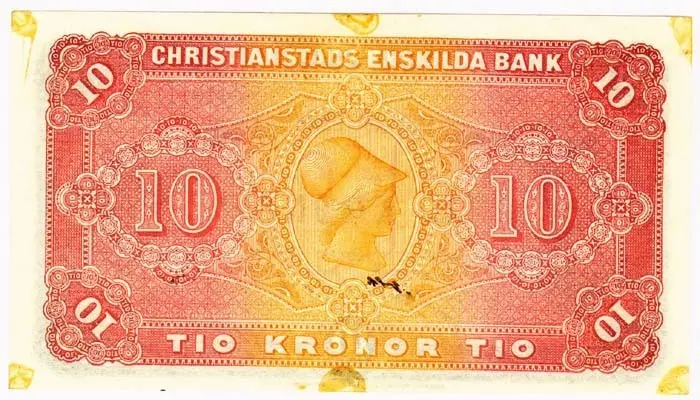Christianstads Enskilda Bank - Tio kronor