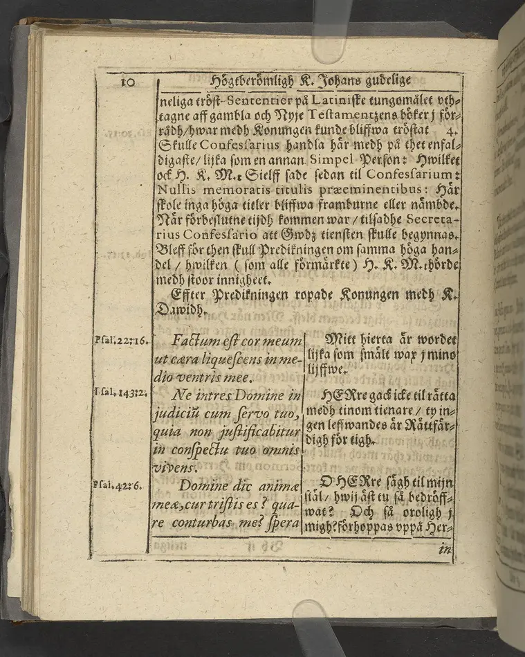 Agon regius, konglige Majesteetz till Swerige etc. H. Johans III... dödzkamp... Anteknat förste gången... på latiniskt språk... Dn. Jona Petri Nericio... Men nu... besmyckiat... medh Threnodia dramatica och... Drotningz Gunilæ epithaphijs... ich en... oration om... konungens... leffwerne... authore, Sylvestro Johan. Phrygio... Holmiæ A.C. 1620.