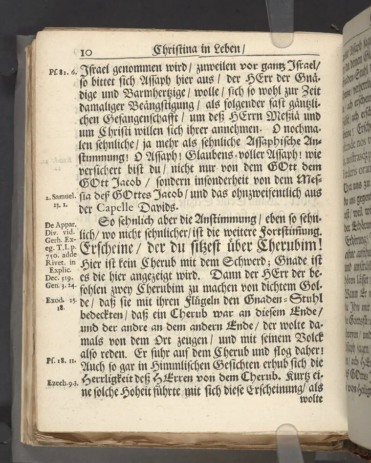 Christina in Leben/ Christina in Tod! Das ist Frühe doch lieb-volle Segen-Letze/ trauer-benehmende Trost-Letz/ und hoffnungs-volle Glaubens-Letze/ der weyland wohl-ehrbarn und gross-ehren tugendreichen Frauen Fr. Christina Grönin, gebornen Scharen-Bergin, desz wohl-ehren-vesten, grosz-achtbaren auch wohl-fürnehmen Herren Werner Gröns/ vornehmen Kauf-und Handels-Herren in hiesiger Königl. Residenz-Stadt Stockholm Herz-geschätzen Ehe-Gattin/ als deren verblichener Leichnam den 8 Maj-Monats, laufenden 1698-sten Heil-Jahrs, in Maria Magdalena Kyrch bey so wohl hoher/ als sonst ungemeiner Versamlung/ zur sanfften Erden-Ruh gebracht wurde/ zu inniger Trost-fasung vorgestellet von Johann Jacob Leibniz/ der h. Schrifft D. der löbl. Teutsschen Gemeine Past. und Consist. Assess. Stockholm/ Gedrucht bey Henrich Keysern/ J.K.Maejest: und der Acad. in Ups. Buchdrucker