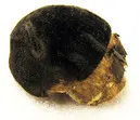 Huva till hjälm nnr 24648, till docka föreställande rytteriöverste, Sverige 1660-tal. Tillhörig Karl XI.