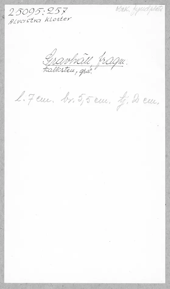 Bild på Gravhäll, Fragment