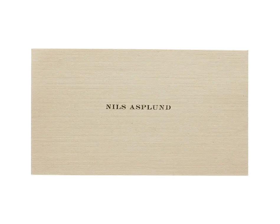Visitkort från Nils Asplund.