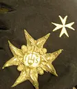 Johanniterordens bröstkors till uniform buren av Gustav IV Adolf på revolutionsdagen den 13 mars 1809.