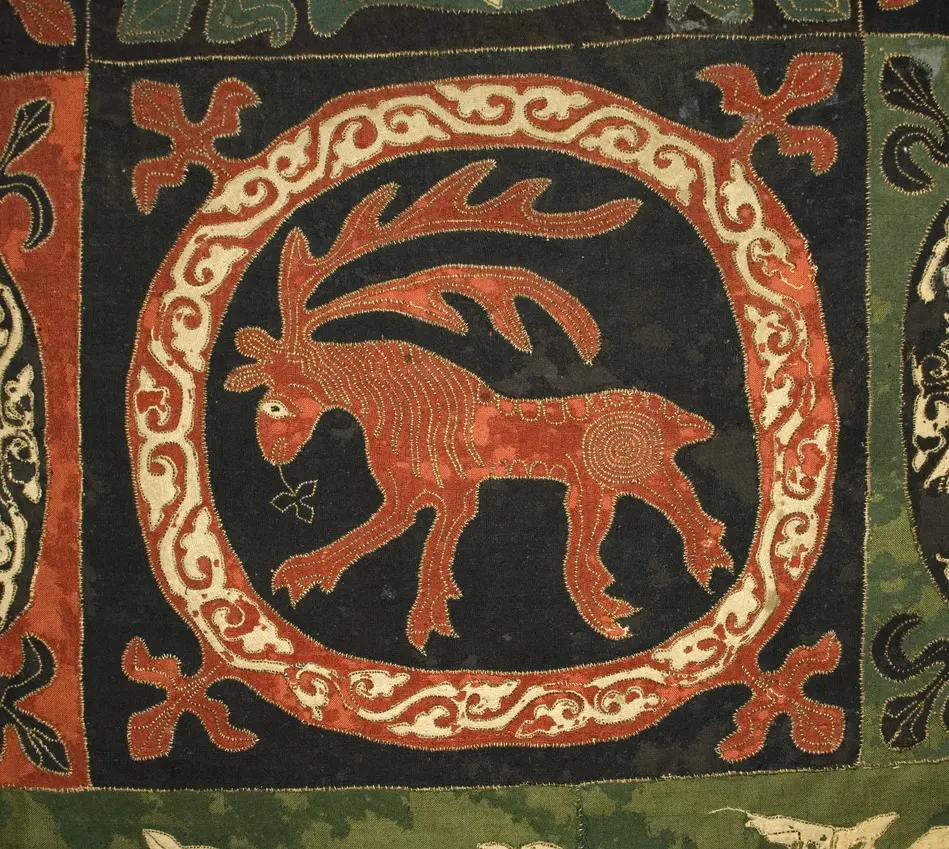 Bild på Intarsia, Täcke, Broderi