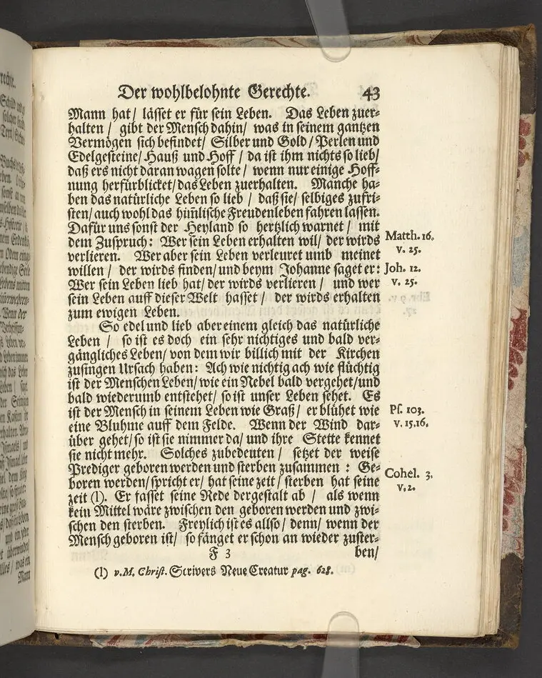 Der wohlbelohnte Gerechte, als der Weyland wohl-ehrenveste ... Diedrich von der Liedt, wohlbenahmter Kauff- und Handels-Mann in dieser königlichen Residentz-Stad Stockholm, und der hiesigen löblichen deutschen Kirchen wohlverordneter Eltester und Vorsteher, den 22. April, im Jahr Christi 1700. in der St. Nicolai Kirchen, bey volckreicher Versamlung, ansehnlich zur Erden bestetiget worden, fürgestellet aus dem 16. und 17. Versickeln des 5. Capitels des Buchs der Weiszheit, von M. Ægidio Strauchen ... Stockholm, gedruckt bey Olao Enæo, königl. Antiq. Arch. Buchdr.