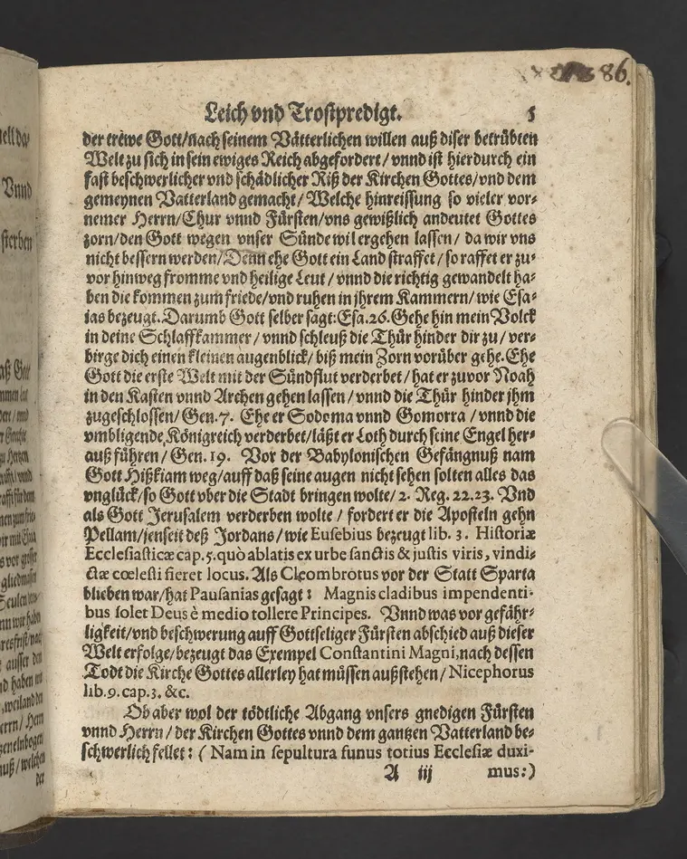 Ein Klagrede, über dem seligen und christlichen Abschied ... desz ... Herrn Wilhelens, Landgraffen zu Hessen, Graffen zu Catzenelnbogen ... anno 1592 ... Gehalten den 10. septembris in der Newenstatt zu Cassel, durch Johannem Strackium ... Gedruckt zu Marpurg, durch Paulum Egenolff, im Jahr, MDXCIII.