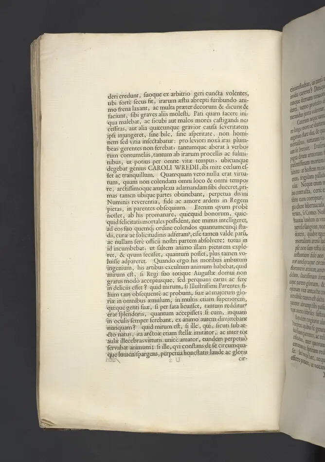 Justa parentalia piis manibus...Caroli Casparis Wrede,...oratione funebri potridie exsequiarum d.4. Cal. Dec. Anni 1701 in Acad. Usal. aud. Gust. maj. exhibita a Johanne Arnido Belmanno.