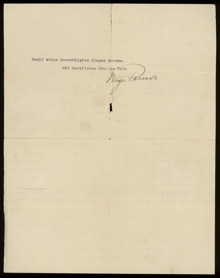 Officiellt brev från Svenska Israelkommissionen 1940-04-25