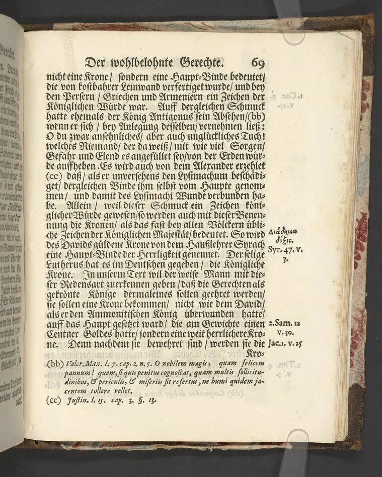 Der wohlbelohnte Gerechte, als der Weyland wohl-ehrenveste ... Diedrich von der Liedt, wohlbenahmter Kauff- und Handels-Mann in dieser königlichen Residentz-Stad Stockholm, und der hiesigen löblichen deutschen Kirchen wohlverordneter Eltester und Vorsteher, den 22. April, im Jahr Christi 1700. in der St. Nicolai Kirchen, bey volckreicher Versamlung, ansehnlich zur Erden bestetiget worden, fürgestellet aus dem 16. und 17. Versickeln des 5. Capitels des Buchs der Weiszheit, von M. Ægidio Strauchen ... Stockholm, gedruckt bey Olao Enæo, königl. Antiq. Arch. Buchdr.