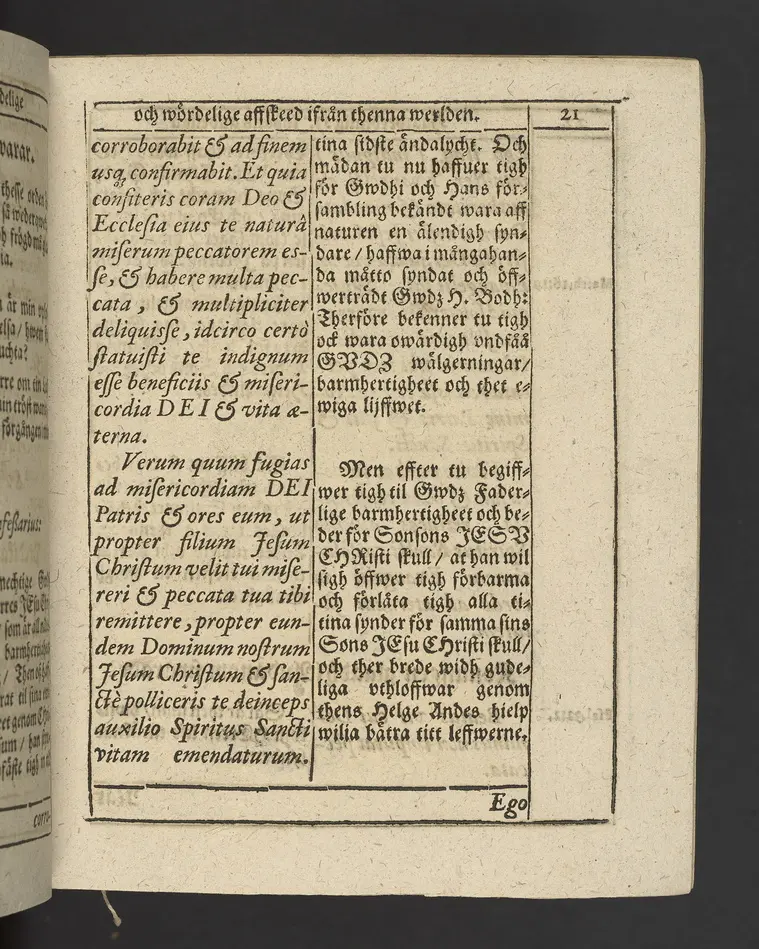 Agon regius, konglige Majesteetz till Swerige etc. H. Johans III... dödzkamp... Anteknat förste gången... på latiniskt språk... Dn. Jona Petri Nericio... Men nu... besmyckiat... medh Threnodia dramatica och... Drotningz Gunilæ epithaphijs... ich en... oration om... konungens... leffwerne... authore, Sylvestro Johan. Phrygio... Holmiæ A.C. 1620.