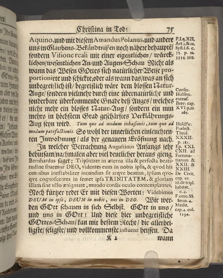 Christina in Leben/ Christina in Tod! Das ist Frühe doch lieb-volle Segen-Letze/ trauer-benehmende Trost-Letz/ und hoffnungs-volle Glaubens-Letze/ der weyland wohl-ehrbarn und gross-ehren tugendreichen Frauen Fr. Christina Grönin, gebornen Scharen-Bergin, desz wohl-ehren-vesten, grosz-achtbaren auch wohl-fürnehmen Herren Werner Gröns/ vornehmen Kauf-und Handels-Herren in hiesiger Königl. Residenz-Stadt Stockholm Herz-geschätzen Ehe-Gattin/ als deren verblichener Leichnam den 8 Maj-Monats, laufenden 1698-sten Heil-Jahrs, in Maria Magdalena Kyrch bey so wohl hoher/ als sonst ungemeiner Versamlung/ zur sanfften Erden-Ruh gebracht wurde/ zu inniger Trost-fasung vorgestellet von Johann Jacob Leibniz/ der h. Schrifft D. der löbl. Teutsschen Gemeine Past. und Consist. Assess. Stockholm/ Gedrucht bey Henrich Keysern/ J.K.Maejest: und der Acad. in Ups. Buchdrucker