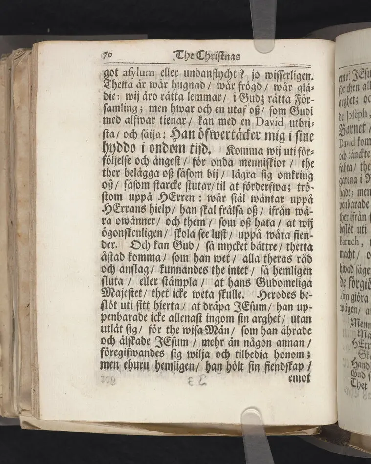 Asylum christianorum, eller The christnas tilflycht, betrachtat uti en enfaldig och gudelig lijk-predikan, i anledning af psalmen Davids 27. v. 5. öfwer hans kongl. may:tz wår allernådigste konungs tro-tienare ... nu hos Gud ewinnerligen salige, hr. Edvard Ehrensteen ... uti många höga personers, samt en ansenlig församlings närwaro, hållen i Öster Åkers kyrckia, den 29 jan. 1712. Af Gustaf Hallman ... Stockholm, hos Joh. Henr. Werner, kongl. may:tz och Upsala acad. boktr. 1713.
