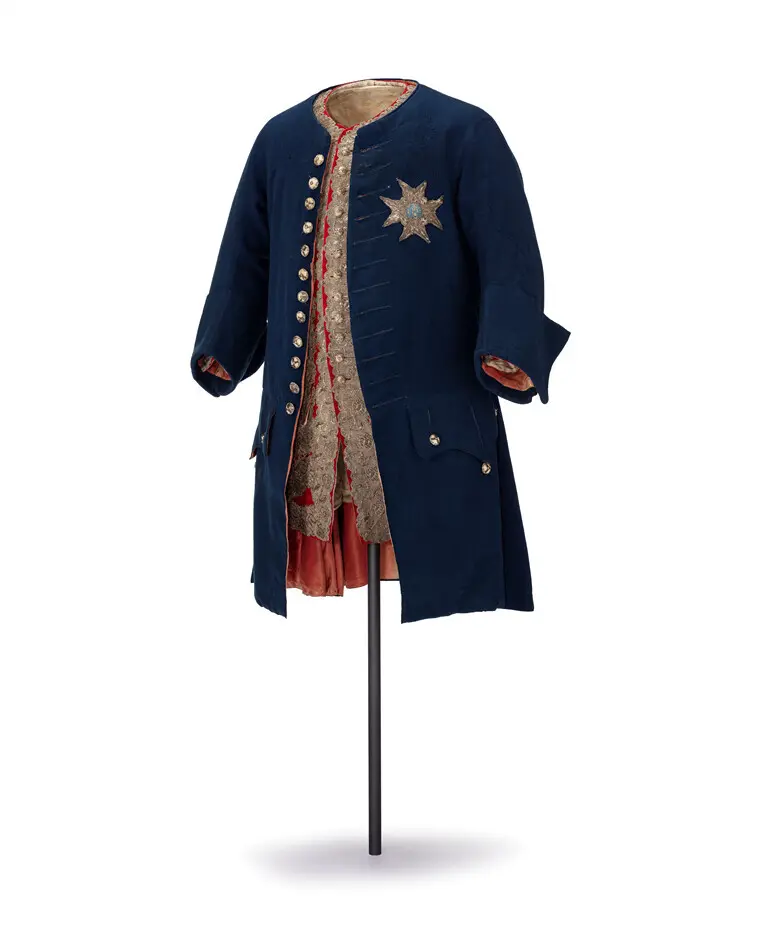 Bild på Serafimerordens kraschan som tillhört Fredrik I, 1748-1751.