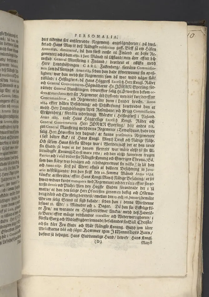 En trogen strids-mans, rätta affstedh ... Vthi en christeligh Lijk-predijkan öfwer kongl. maij:tz ... öfwerste öfwer Tawasthuus-lähns regemente infanterie ... Her Georg Anthoni Brakel, herre til Rochtell och Oddris ... den 4. januarii 1689 ... vthi Narfwens doom-kyrckia ... af Johanne Gezelio ... Tryckt i Åbo, af Johan Winter.