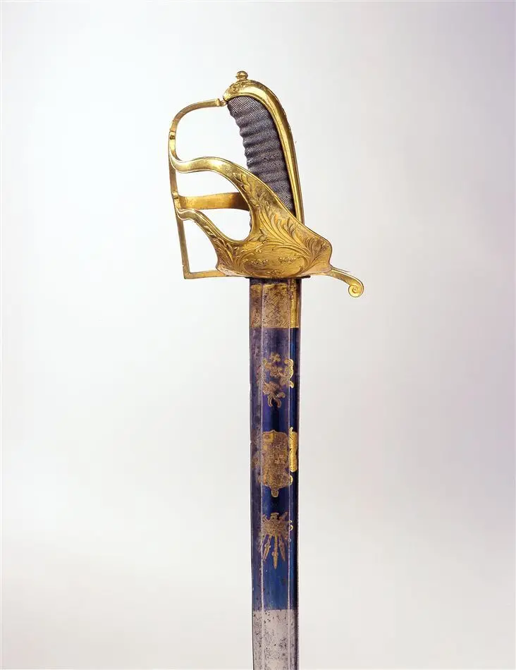 Kavalleriofficerssabel, Sverige ca 1750,