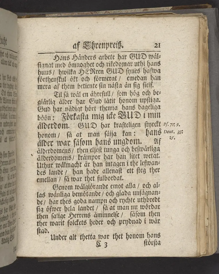 Een söt lucht af Ehrenpreisz, hwilken för thetta öfwer-inspectoren, then ädle och wälborne herren, nu hoos Gud weinnerligen salige, Herr Hans Ehrenpreus, lemnade ... tå thes dödelige deel nedsattes i griften, för altaret, uthi Arboga stadz-kyrckia, den 5. octobr. anno 1711 ... Stockholm, hos Johan H. Werner, kongl. May:tz och Upsala academiæ boktr. Åhr 1711.