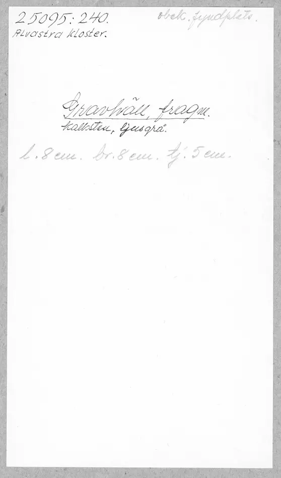 Bild på Gravhäll, Fragment