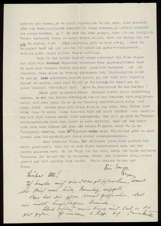 Brev från Elise och Josef Ullmann 1939-06-11