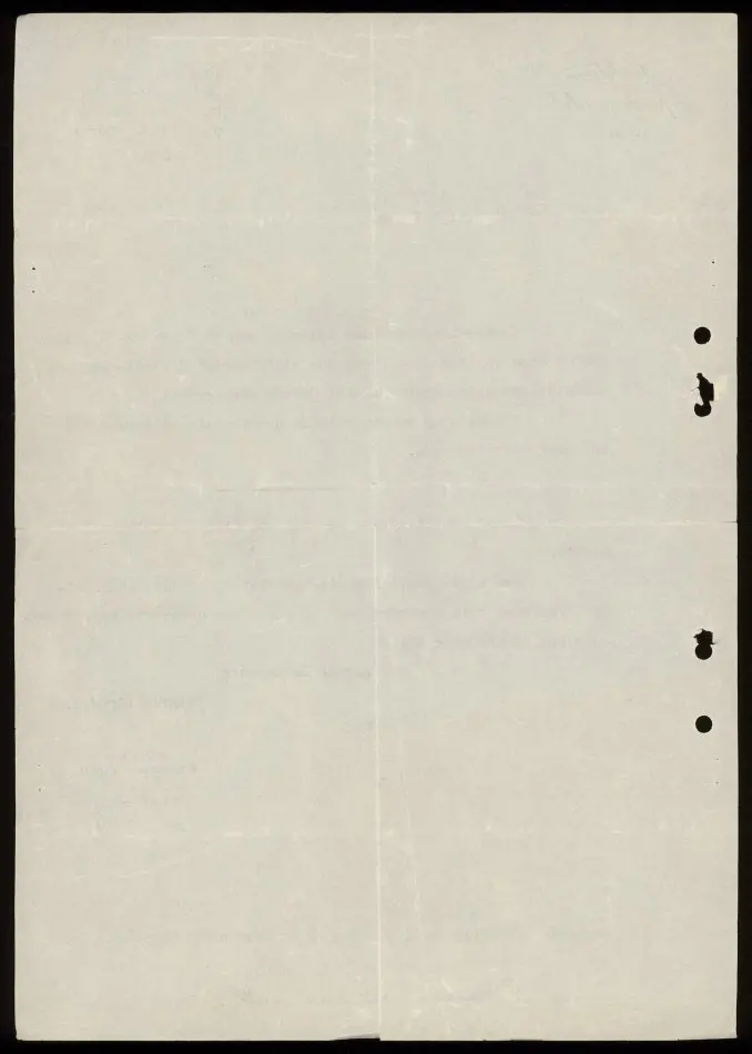 Officiellt brev från Justitiedepartementet 1947-12-03