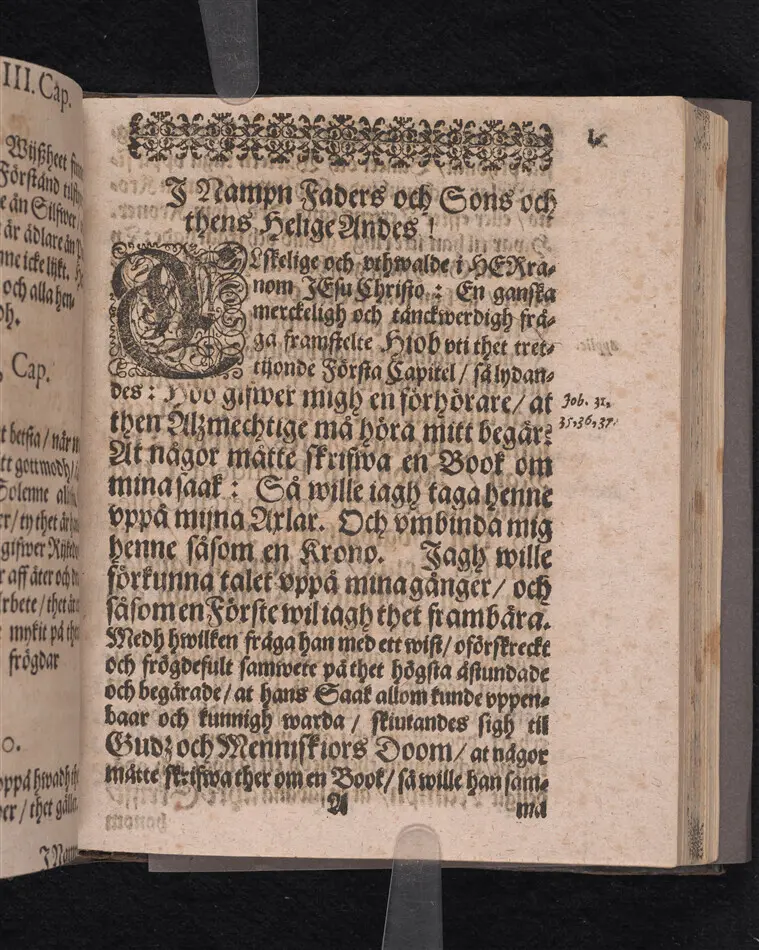 Corona sapientiæ, thet är wijsshetennes krona, medh een kort förklaring ... förfärdigat och vthi ... Christer Bondes ... begraffning ... framstelt aff Zachario L. Klingio ... Stockholm, tryckt hoos Ignatium Meurer ... anno MDCLXIII.