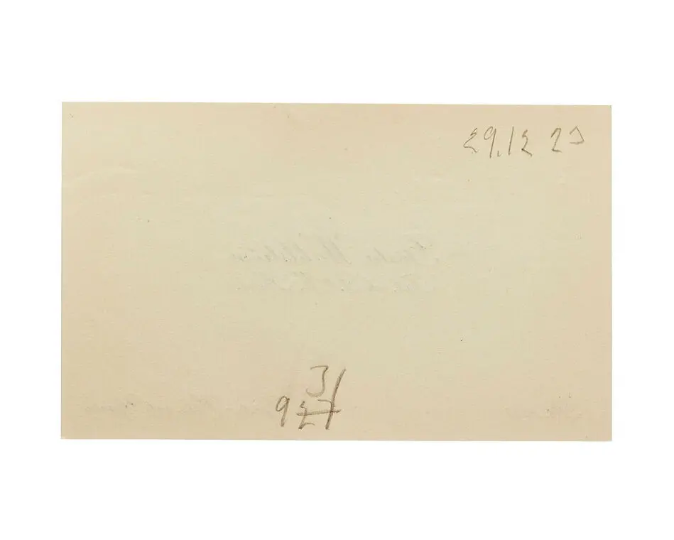 Visitkort från Gösta Wahlström, teol. och S. M. kand.