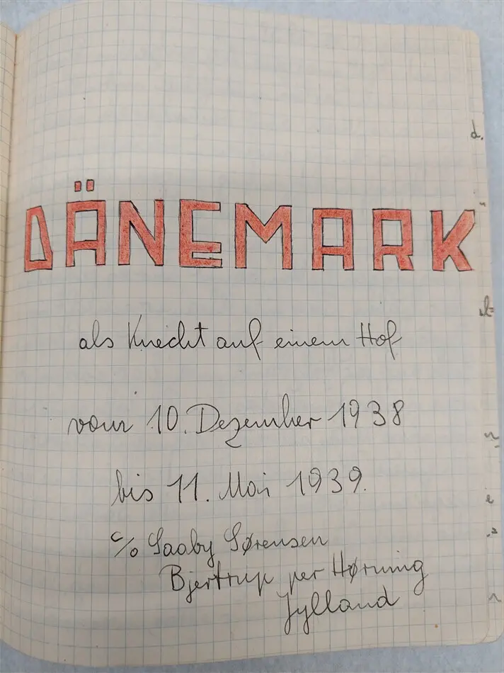 Eli Getreus dagbok från 1938