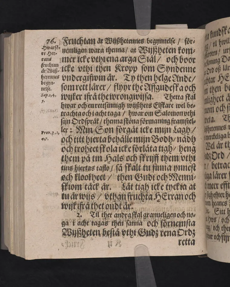 Corona sapientiæ, thet är wijsshetennes krona, medh een kort förklaring ... förfärdigat och vthi ... Christer Bondes ... begraffning ... framstelt aff Zachario L. Klingio ... Stockholm, tryckt hoos Ignatium Meurer ... anno MDCLXIII.