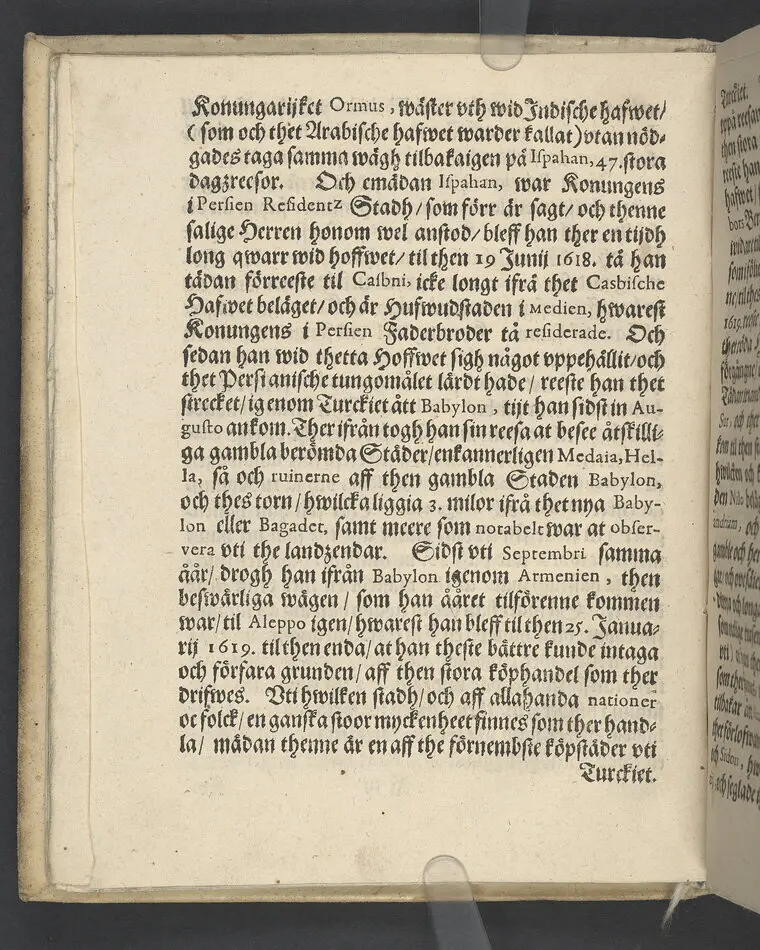 Lijkpredikan, öfwer... Herr Bengt Oxenstierna, Frijherre til Ekebyholm och Söderboo... Vthi Riddarholms Kyrckian, den 6. Augusti åår 1643. Så och en kort Relation, om then salige herrens stora förfarenhet och widt kring om werlden giorda resor... Tryckt aff Henrich Keyser 1644.