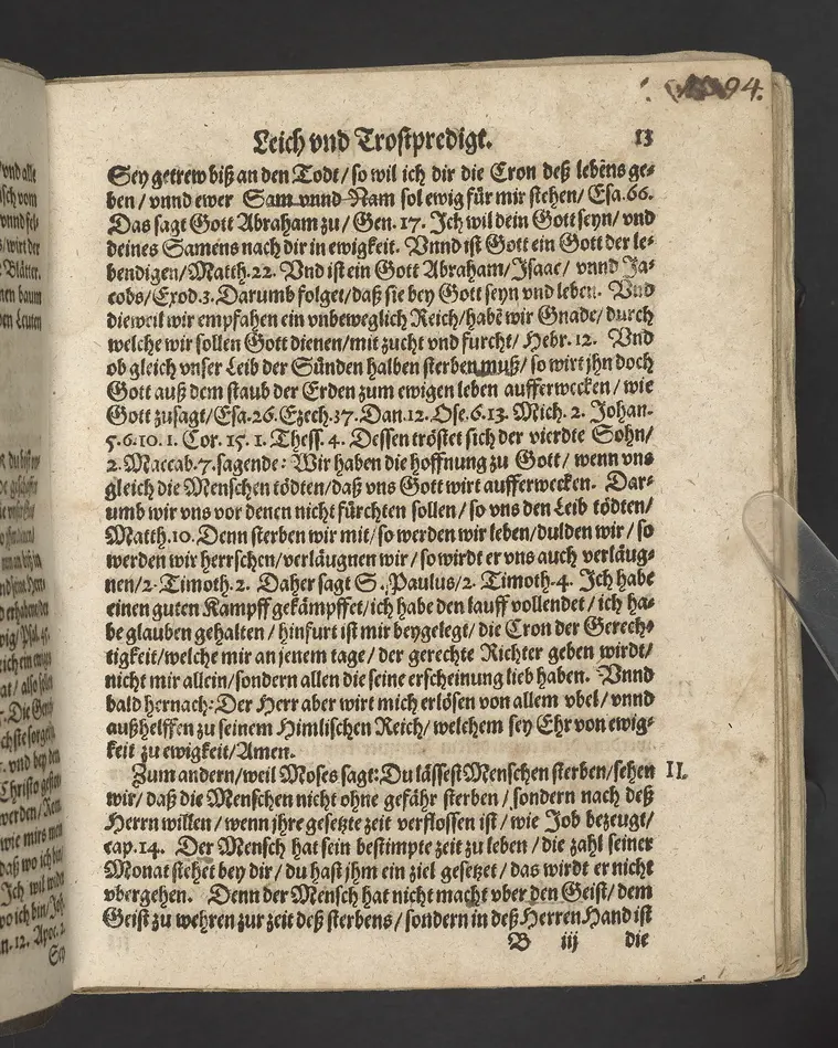 Ein Klagrede, über dem seligen und christlichen Abschied ... desz ... Herrn Wilhelens, Landgraffen zu Hessen, Graffen zu Catzenelnbogen ... anno 1592 ... Gehalten den 10. septembris in der Newenstatt zu Cassel, durch Johannem Strackium ... Gedruckt zu Marpurg, durch Paulum Egenolff, im Jahr, MDXCIII.