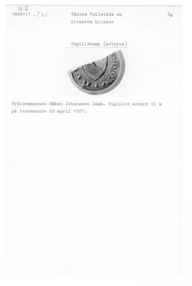 Bild på Sigillstamp